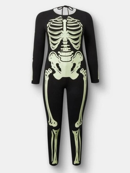 torrid Other - Torrid Plus Size 3 3x 22-24 Skeleton Bodysuit Cosplay Halloween Costume New